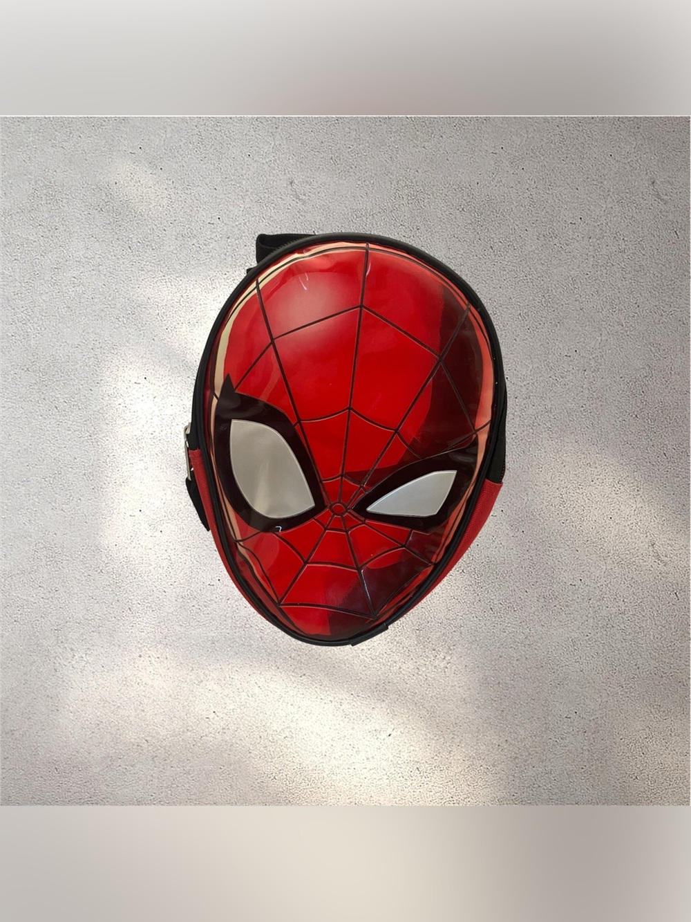 Marvel Spider-Man Face Insulated Lunch Bag Red Kids School Lunch Box 9” Senior